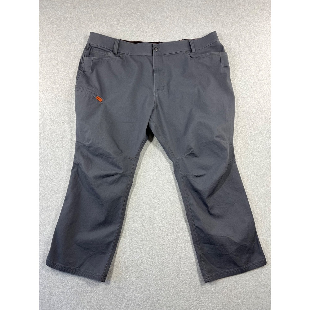 Brunt The Torra Pants Mens 46x30 Gray Canvas Water Repellent Articulated Knees